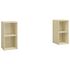  Dulapuri TV 2 buc., stejar Sonoma,72x35x36,5 cm, lemn prelucrat