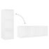  Dulapuri TV, 2 buc., alb, 107x35x37 cm, lemn prelucrat