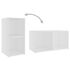  Dulapuri TV, 2 buc., alb, 72x35x36,5 cm, lemn prelucrat