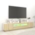  Comodă TV cu lumini LED, stejar sonoma, 200x35x40 cm