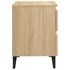  Noptiere, 2 buc., stejar sonoma, 40x35x50 cm, lemn prelucrat
