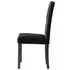   Scaune de sufragerie, 6 buc, negru, catifea