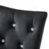   Scaune de sufragerie, 6 buc, negru, catifea