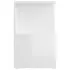  Noptiere, 2 buc., alb extra lucios, 35x35x55cm, lemn prelucrat