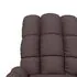  Fotoliu de masaj electric, maro închis, material textil