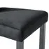   Scaune de sufragerie, 6 buc, negru, catifea