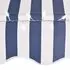  Copertină retractabilă manual cu LED, albastru & alb, 100 cm