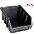  Set cutii depozitare 29 piese cu panouri de perete, roșu&negru