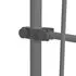  Copertină retractabilă manual cu LED, albastru & alb, 100 cm
