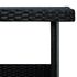  Set mobilier de grădină cu perne, 6 piese, negru, poliratan
