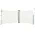  Copertină laterală retractabilă, crem, 100 x 1000 cm