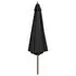  Umbrelă de soare de exterior, stâlp din lemn, antracit, 350 cm