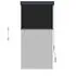  Jaluzea tip rulou de exterior, antracit, 80 x 250 cm