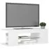  Comodă TV cu lumini LED, alb, 90x39x30 cm