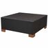  Set mobilier de grădină cu perne, 8 piese, negru, poliratan