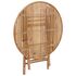  Set mobilier de exterior pliabil, cu perne, 5 piese, bambus