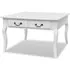  Măsuță de cafea cu 4 sertare, alb 