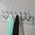 Cuier din aluminiu pentru haine, pălării, cravate, argintiu