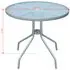  Set mobilier de exterior, 5 piese, negru, oțel