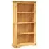  Bibliotecă 4 rafturi pin, stil mexican Corona 80x29x150 cm