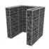  Gabion unic îngrădire pubelă, oțel, 110 x 100 x 120 cm 