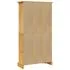  Bibliotecă 4 rafturi pin, stil mexican Corona 80x29x150 cm