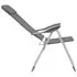  Scaune de camping pliante, 4 buc., gri, aluminiu