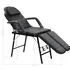  Scaun tratament facial, piele artificială, 185x78x76 cm, negru