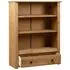  Bibliotecă, 80 x 35 x 110 cm, lemn masiv de pin, gama Panama