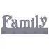  Cuier de perete FAMILY, gri, 74 x 29,5 cm