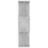  Bibliotecă/Separator, gri beton, 80x24x96 cm, lemn prelucrat