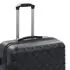  Set valiză carcasă rigidă, 3 buc., negru, ABS