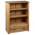  Bibliotecă, 80 x 35 x 110 cm, lemn masiv de pin, gama Panama