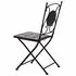  Scaune bistro cu mozaic, 2 buc., gri