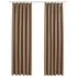  Draperii opace, 2 buc., gri taupe, 140 x 245 cm, cu cârlige