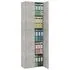  Dulap de birou, gri beton, 60x32x190 cm, lemn prelucrat