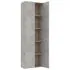  Dulap de birou, gri beton, 60x32x190 cm, lemn prelucrat