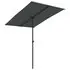  Umbrelă de soare de grădină cu stâlp aluminiu antracit 2x1,5 cm