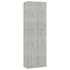  Dulap de birou, gri beton, 60x32x190 cm, lemn prelucrat