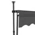  Copertină retractabilă manual cu LED, antracit, 250 cm