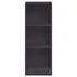 Bibliotecă cu 3 rafturi, alb, 40x24x109 cm, lemn compozit