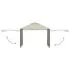  Pavilion cu acoperiș dublu extins, 3x3x2,75 m, crem, 180 g/m²