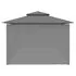  Pavilion cu perdele, antracit, 600 x 298 x 270 cm