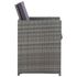  Set mobilier de exterior 5 piese antracit poliratan și acacia