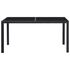  Set mobilier de grădină, 7 piese, negru, poliratan 