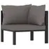  Set mobilier de grădină cu perne, 9 piese, antracit, poliratan