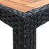  Set mobilier de exterior 7 piese negru poliratan lemn acacia
