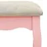  Set masă de toaletă cu taburet roz 50x59x136 cm lemn paulownia