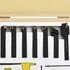  Set unelte de strunjire indexabile, 12 piese, 8x8 mm, 70 mm