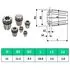  Coliere ER11 13 buc., set instrumente de strunjire